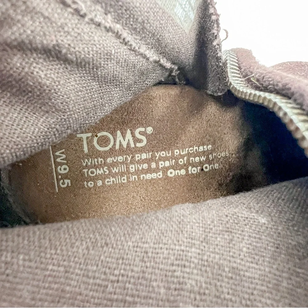 Tom’s Brown Wedge Booties